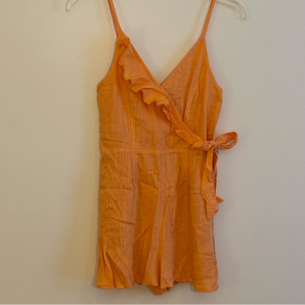 Pink Lily Romper NWOT